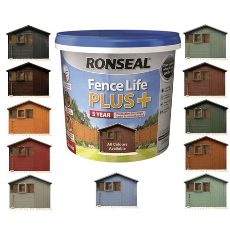 ronseal shed paint colour chart.